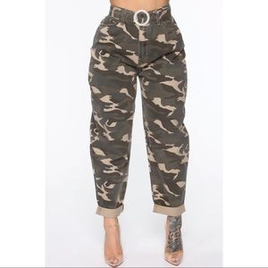 Camouflage cargo pants size 3